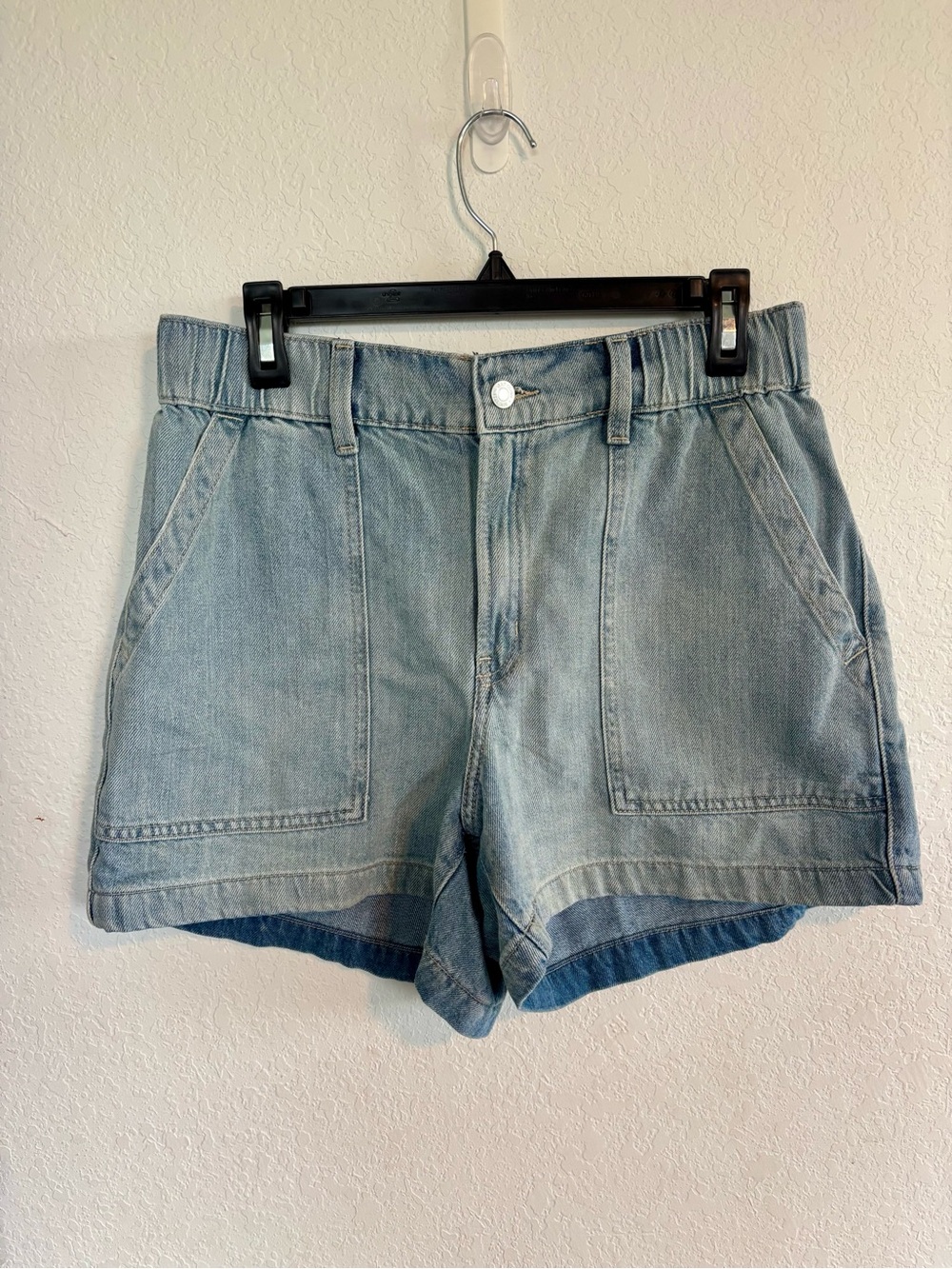GAP Light Blue Denim Elastic-Waist Shorts NWOT